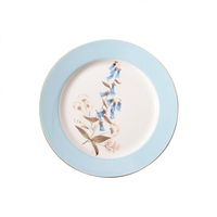 Assiettes de luxe en porcelaine fine écologiques au design moderne et contemporain pour restaurants et cadeaux, emballage personnalisable