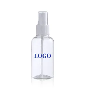 Líquido transparente Desinfección Alcohol 10ml 120 ml botella de spray de plástico Maquillaje Botellas de plástico vacías portátiles para spray fino
