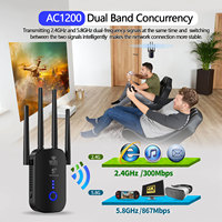 Nuevo Amplificador de Señal WiFi 2023 de Doble Banda 1200Mbps, Potenciador de Velocidad de Red para Congelador, Router Inalámbrico con Redes GPRS IP POE