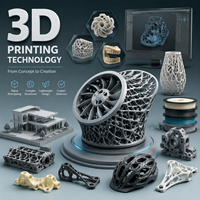 Service d'impression 3D personnalisé pour modèles prototypes et jouets avec des matériaux PolyJet PC-ABS PLA