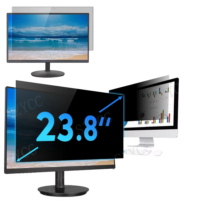 24 Inch Privacy Filter for Computer Monitor 16:9 Aspect Ratio Eye Protection Anti Blue Light Glare Shield Screen Protector