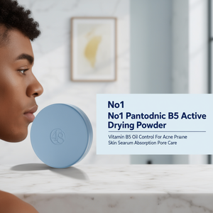 Poudre séchante active No1 Pantothenic B5, vitamine B5, contrôle du sébum, pour peaux sujettes à l'acné, absorption du sébum, soin des pores - Product Image 3