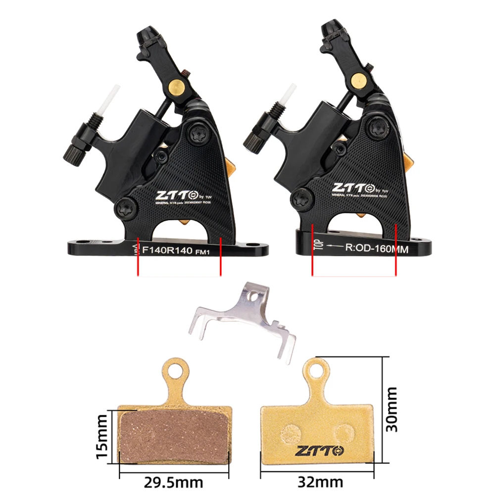 ZTTOロードバイクライン引き油圧ディスクブレーキキャリパーフラット