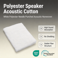Rembourrage acoustique en polyester recyclé pour enceintes, matériau d'amortissement écologique pour subwoofer et audio HiFi