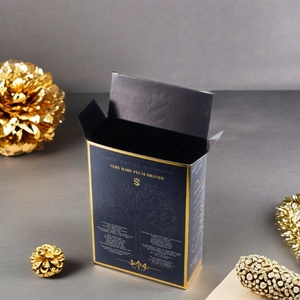 Tùy chỉnh in ấn có thể tái chế sang trọng ưa thích lá vàng Logo UV lớp phủ tín dụng nóng rượu Brandy bao bì thẻ Quà Tặng Thẻ Giấy hộp - Product Image 1