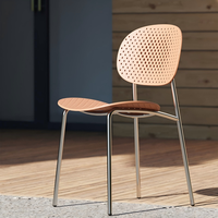 Chaise en plastique ajourée de haute qualité, très vendue, pour restaurant, salon, café