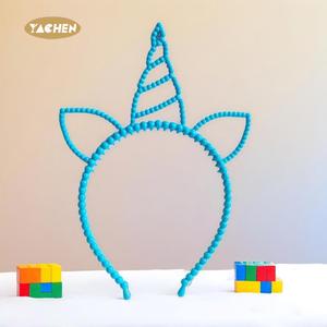 Yachen Cô Gái Nhựa Unicorn Đảng Phụ Kiện Tóc Unicorn Sinh Nhật <span class=keywords><strong>Headbands</strong></span> Trang Trí Cho Sinh Nhật Cosplay Đảng Nguồn Cung Cấp - Product Image 3
