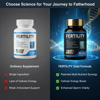 Complément de fertilité masculine pour la santé des spermatozoïdes, comprimés de L-Carnitine et CoQ10, formule premium pour la santé reproductive masculine