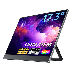 Monitor Portátil para Juegos de 17.3 Pulgadas, 60Hz/144Hz, FHD, Tipo-C, con Soporte Integrado, HDR, Altavoces Duales, Monitor Externo para Laptop, <span class=keywords><strong>PS5</strong></span>, Switch - Product Image 1