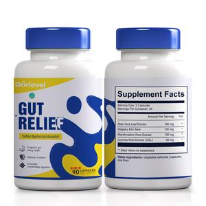 Premium natuurlijke darmgezondheidscapsules met puur aloë <span class=keywords><strong>vera</strong></span>-extract en biologische gladde elmenbast voor spijsverteringsondersteuning - Product Image 3