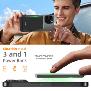 Custom Selling Magnetic Powerbank for iPhone Portable Battery Charging Wireless Power Banks with Type C PD 20W Fast Charging - Product Image 2