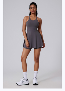 RUIQUWIN OEM Tennis <b>Skirt</b> Sports Fitness Golf Set Women Activewear Sportswear Yoga Dress Fitness Running Sundress - Product Image 4