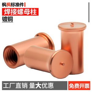 สตั๊ดทองแดงชุบเชื่อมเกลียวเดี่ยว ขนาด M3 M4 M5 M6 สำหรับอุตสาหกรรมก่อสร้าง - Product Image 5
