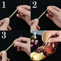 Bouteille multifonction portable en titane pour cure-dents et fourchettes à fruits, outil de camping, tube à cure-dents plus durable que le fil dentaire