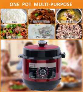 Gran oferta 2025, nuevo diseño, olla a presión eléctrica alemana de 6L, olla interior de acero inoxidable de gran capacidad, olla <span class=keywords><strong>arrocera</strong></span> eléctrica - Product Image 4