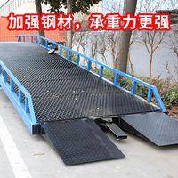 Pont d'embarquement mobile de 6 à 15 tonnes, plate-forme de chargement et de déchargement de voitures, rampe avec inclinaison réglable pour faciliter l'écoulement des conteneurs de fret