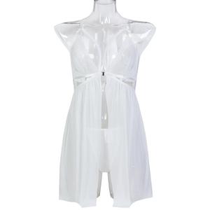 <span class=keywords><strong>Camicia</strong></span> <span class=keywords><strong>da</strong></span> <span class=keywords><strong>Notte</strong></span> Sexy e Passionale in Pizzo Stile Europeo e Americano, Mezza Copertura, Rete Trasparente, Aderente - Product Image 6