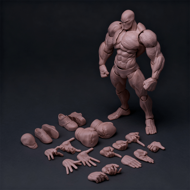 High Quality Jointed PVC Figurine Manufacturer Custom ABS Skeleton Frame | 1/12 Scale Collectible Grade | OEM/ODM | 3D Model