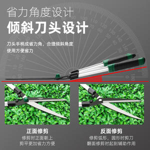 Sécateur télescopique Topsen à lame en acier, poignée ergonomique, outil de taille pour jardinage et aménagement paysager - Product Image 3