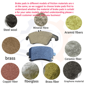 Remblokken voor BENZ R231 W222 W217, fabrikant Auto Parts, D1689 0084200820 0084202220 0084203420 - Product Image 2