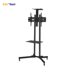 Marco <span class=keywords><strong>De</strong></span> Soporte <span class=keywords><strong>De</strong></span> polea, carrito <span class=keywords><strong>De</strong></span> Pie pesado, color negro, VESA, 600mm a 400mm - Product Image 4