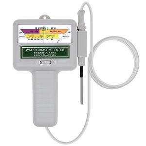 Testeur d'eau 2 en 1, <span class=keywords><strong>kit</strong></span> de test portable du pH et du chlore avec cordon d'extension flexible pour piscines, spas, hydroponie - Product Image 1