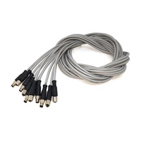 Cable Conector Recto Macho-Hembra SVLEC M8 de 3 Pines con Cables Desnudos