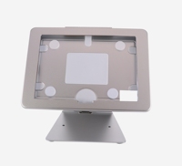 10,9 inç iPad 10 (2022/10/18) için Gümüş ve Siyah Metal Masaüstü Standı, Hırsızlık Önleyici Kilitli, Tam Hareketli, Ayarlanabilir Açılı