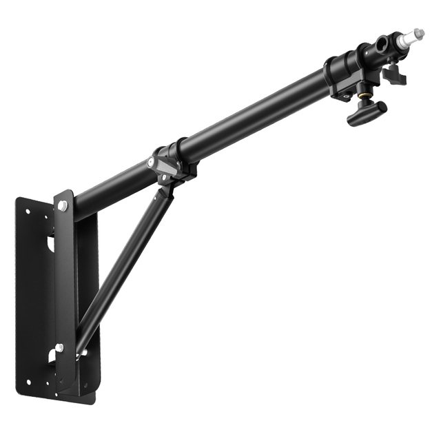 Selens 100cm 39inch Wall Mount Boom Arm Triangle Base Adjustable Camera Mount for Photography Studio Video Flash