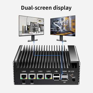 Nueva Computadora Integrada Intel Celeron J6412 de Cuatro Núcleos, 4*Inter I226, <span class=keywords><strong>Mini</strong></span> PC Industrial con 2 Puertos Seriales, HDMI+DP - Product Image 5
