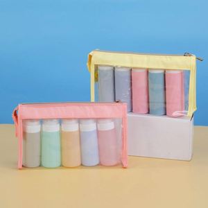 Sac de toilette portable en PVC grande capacité, respirant, pour voyage, sac à maquillage à main, vente en gros - Product Image 4