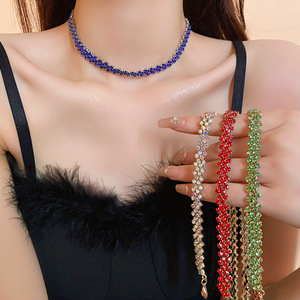 שרשרת קולר ברינסטון סינר שרשרת קולר בסגנון מגניב שרשראות לנשים אופנה אישית - Product Image 4