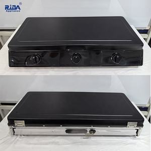 Ridax-Estufa de gas de alta calidad <span class=keywords><strong>para</strong></span> acampar, cocina de 3 quemadores, encimera con <span class=keywords><strong>tapa</strong></span> <span class=keywords><strong>para</strong></span> uso en hoteles al aire libre, cocina portátil de tres cocinas - Product Image 4