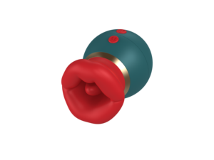 Vibratore Rosso a Forma di Labbra per Adulti, con Funzione di Leccata e Suzione, Stimolatore per Seno e Capezzoli, Impermeabile - Product Image 4