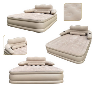 Cama Inflable Doble con Respaldo Crown y Bomba Integrada - Product Image 2