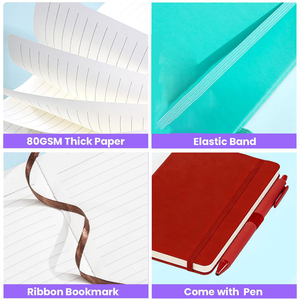 Wholesale Custom Logo A5 A6 <b>Notebook</b> Printed School Office Brand Logo PU Leather <b>Notebook</b> With Elastic Band Pen PU <b>Notebook</b> - Product Image 4