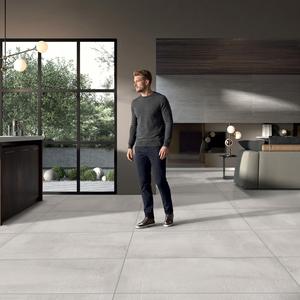Pluto Pearl 600x1200mm Nano Polished Travertine Marble Effect Porcelain Floor And <b>Wall</b> Slab Tiles - Product Image 6