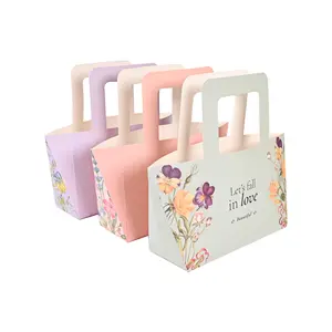 Sac en papier pour Bouquet de fleurs, fournitures de fleuriste, boîte à cadeau avec Bouquet de fleurs pour la fête des mères, nouvelle collection 2020