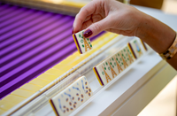 Amerikanisches Luxus-Acryl-Mahjong-Set Hochwertiges Modernes Design Handgefertigt Umweltfreundlich Indoor 4-Spieler-Spiele Unterhaltung |