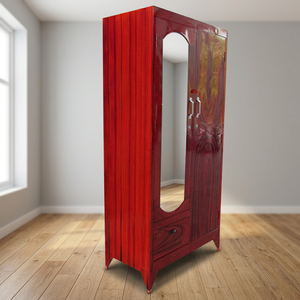 Organizador de Armario Independiente con Acabado de Madera, 1.8 m de Altura, 2 Compartimentos, con Puertas de Panel Plano para Apartamento - Product Image 3