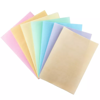 Papier gaufré comestible pour la décoration de gâteaux, ingrédient en gros, 12 feuilles de papier gaufré comestible colorées, assortiment pastel A4