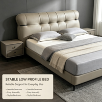 Meubles de chambre à coucher au design moderne, grand lit, cadre de lit adapté aux chambres minimalistes modernes