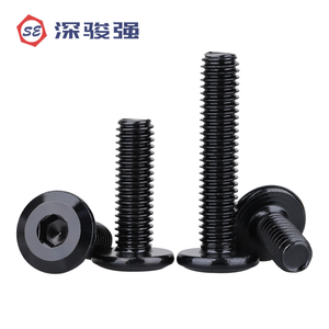 สกรูหัวหกเหลี่ยมแบน สแตนเลส 304 สีดำ ขนาด M5 M6 M8 สำหรับเฟอร์นิเจอร์ - Product Image 4