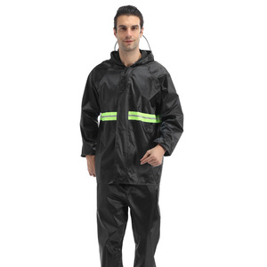 Traje Impermeable de Motociclismo de Alta Calidad, Chaqueta y Pantalón Impermeables Reflectantes <span class=keywords><strong>para</strong></span> Ciclismo y Trabajo - Product Image 1