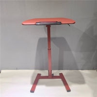 Table de travail murale pliante moderne en bois avec mécanisme de réglage en hauteur, bureau debout compact, solution de bureau d'angle, blanc