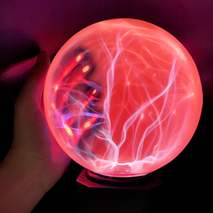 <span class=keywords><strong>Lampe</strong></span> boule plasma magique de 6 pouces-Globe de sphère nébuleuse interactif alimenté par USB sensible au toucher et au son, cadeau éducatif scientifique - Product Image 3
