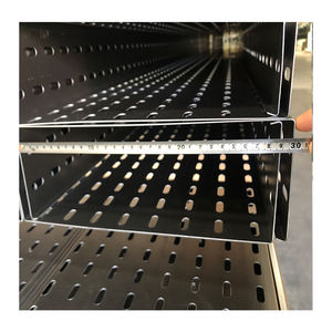 Vassoio per cavi perforato da <span class=keywords><strong>3</strong></span> metri verniciato a polvere personalizzato OEM da 100mm per ospedale - Product Image 1