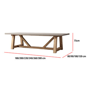 Meados Do Século Mesa De Jantar De Madeira Cozinha Mesas De Madeira 12 cadeiras Vintage Natural Acácia Madeira Dinning Room <span class=keywords><strong>Furniture</strong></span> - Product Image 6