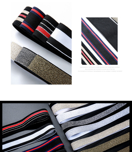 Đen Vàng Ngắn Váy Đàn Hồi <span class=keywords><strong>Webbing</strong></span> Ribbon Vật Liệu Lurex Đàn Hồi Ban Nhạc Băng Rộng 5 Cm Và 3 Cm - Product Image 4