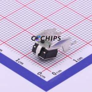 TS-1093B-A2B3-D2 Tactile Switch Through hole Component THT Switch Single Pole Single Throw Round Button 2.5N Right Angle Insert - Product Image 2